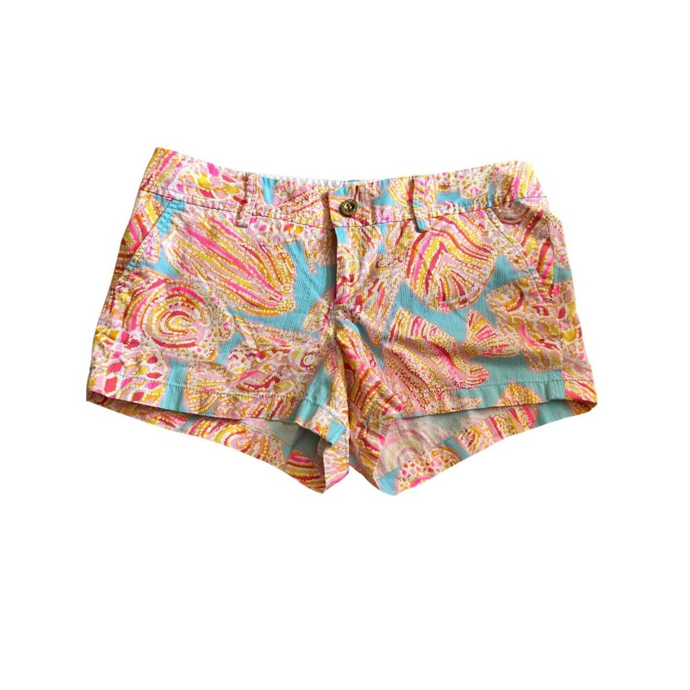 Lilly Pulitzer Womens Size 10 The Walsh Short Vibrant Multicolor Cotton Print